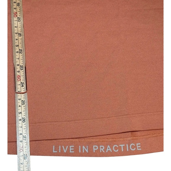 Lululemon Evolution Polo Shirt Mens Medium Orange Pima Cotton Blend Short Sleeve - Picture 9 of 9